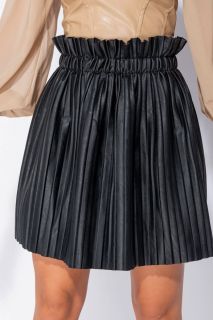 Дамска плисирана пола в черно