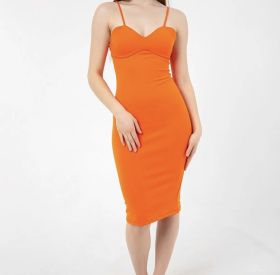 Дамскa рокля в оранжево