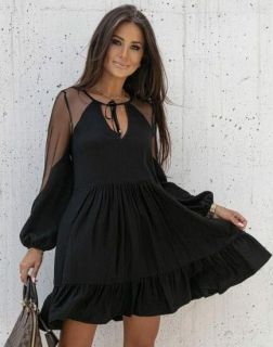 Дамска рокля в черно