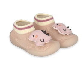 BEFADO Бебешки обувки чорапчета, Розови с динозавър