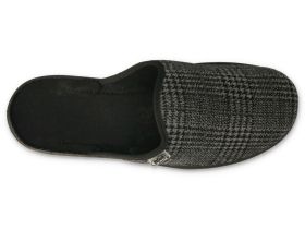 BEFADO Полски мъжки домашни чехли, сиви на каре
