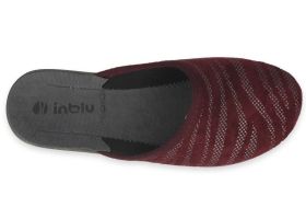 INBLU Италиански дамски чехли с платформа и ефектни ленти, Бордо