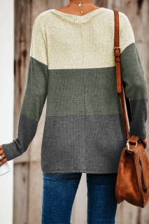 Дамски пуловер с ефектен възел