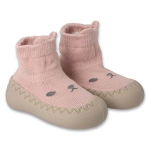 BEFADO Бебешки обувки чорапчета, Розови с котенца