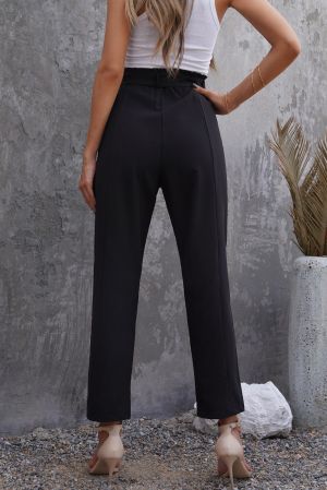 Дамски спортно-елегантен панталон в черно