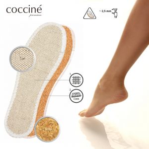  Coccinè Linen & Cork Натурални двуслойни стелки от лен и корк