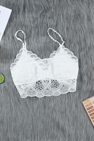 White Sunrise to Sunset Lace Bra