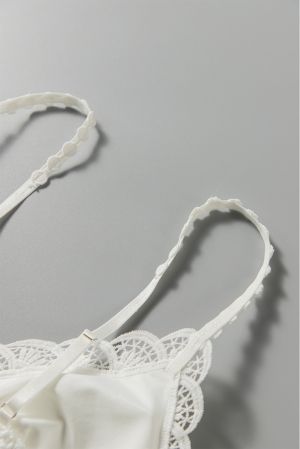 White Sunrise to Sunset Lace Bra