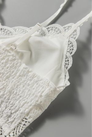White Sunrise to Sunset Lace Bra