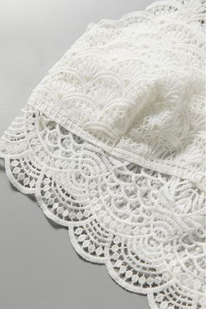 White Sunrise to Sunset Lace Bra