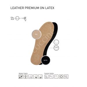  Coccinè Leather Premium on Latex Детски стелки от естествена кожа и латекс №19-35 (с изрязване)