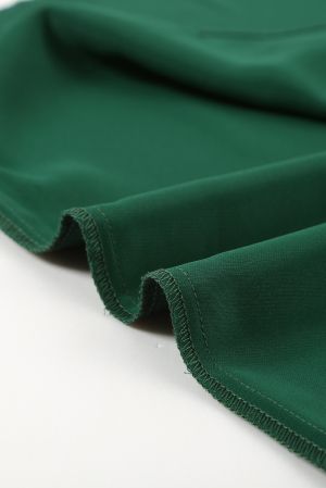 Дамски топ в зелен цвят с къдрички