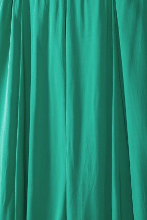 Дамска пола в зелено с висока талия