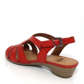 Дамски сандали на ниска платформа CAPRICE, червени
