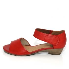 Дамски обувки с отворени пръсти CAPRICE, червени