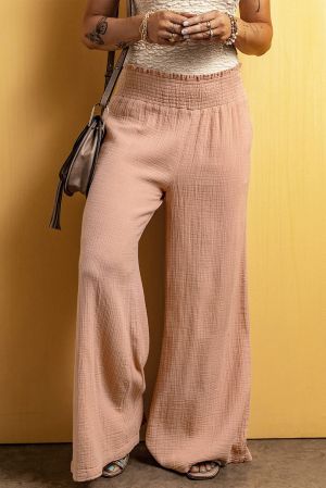 Дамски панталон в розово, 100% памук